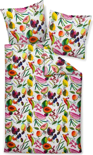Janine Modern Art Mako-Satin Bettwäsche 155x220 von Original Janine