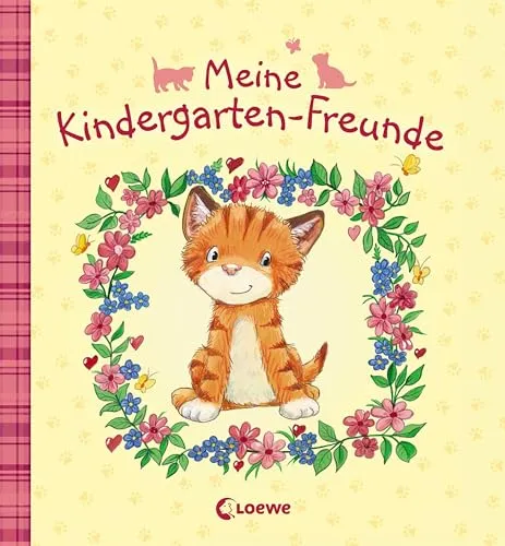 Meine Kindergarten-Freunde (Kätzchen): Erinnerungsbuch, Freundealbum für Kinder ab 3 Jahre (Eintragbücher)
