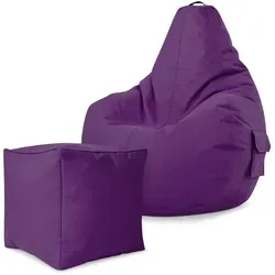 Green Bean Sitzsack Lila in grün von Green Bean