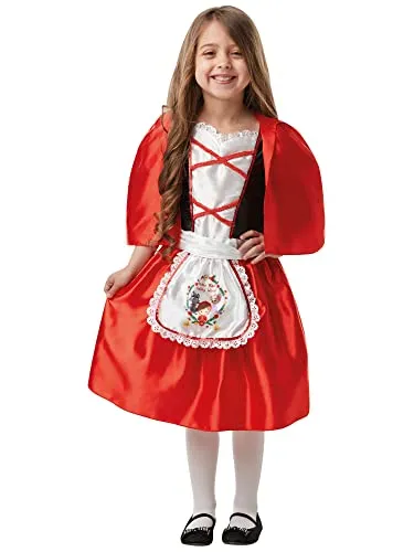 Rubie's Official Red Riding Hood, Kinderkostüm, Buch-Tag Charakter -groß, Alter 7-8, Länge 128 cm.