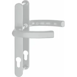 HOPPE Drückergarnitur LIÈGE - Schmalschild 24 mm - Türsicherung aus hochwertigem Aluminium mit wartungsfreien Gleitlagern, ideal für moderne Türen und ein elegantes Design in silber eloxiert.