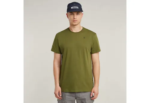 G-Star Herren Base-S T-Shirt, Grün (Mayfly D16411-336-G985), L - T-Shirt für Herren mit geripptem Ausschnitt und G-STAR Stickerei, bietet hohen Tragekomfort und einen originellen Look.