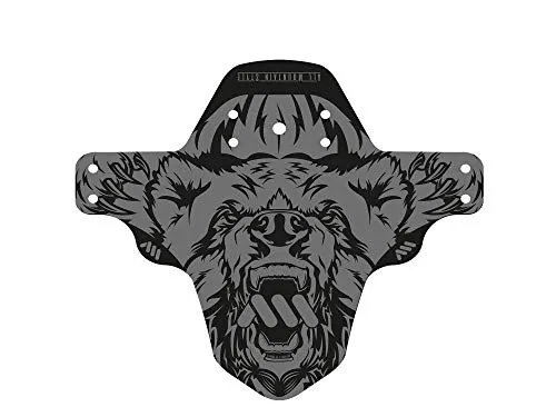 All Mountain Style Vorderer Spritzschutz – Für 26’’,27,5’’,29’’, Grau / Bär