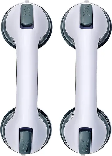 2X Duschhalter mit Saugnäpfen für Wandmontage