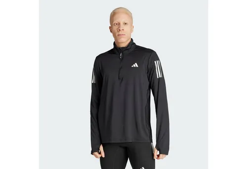 adidas Own The Run Half Zip Laufshirt 3XL schwarz/grau - Atmungsaktives Trainingstop für Jogger, Größe 3XL, mit Stretch für optimale Bewegungsfreiheit. Ideal für Roadrunning und sportliche Aktivitäten.