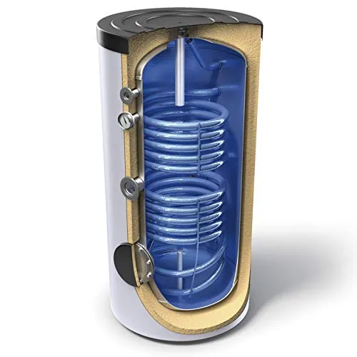 Liter HD24 Warmwasserspeicher 200L, emaillierter Standspeicher mit Wärmetauscher