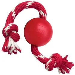 KONG Ball mit Kordel | 6.5cm, Länge 40cm