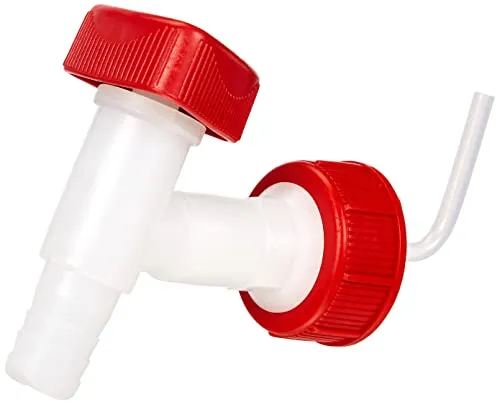 hünersdorff | Ablasshahn für Kanister | Gewinde DIN45 | Tüllenanschluss 19mm bzw. 3/4