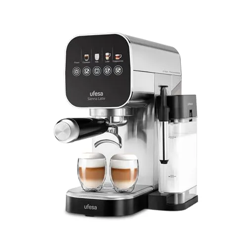 Ufesa Espressomaschine Sienna Latte – 20 Bar mit Touchpanel