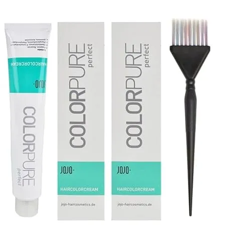 Colorpure Haarfarbe 3x 100ml + Färbepinsel spezial (11.0)
