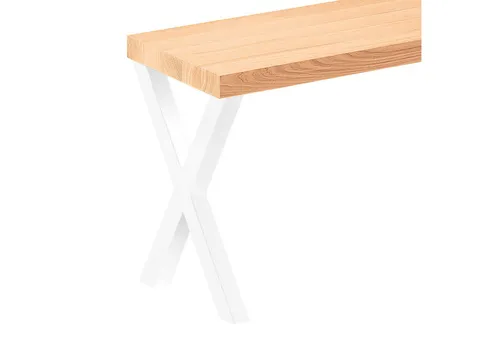 LAMO Manufaktur Sitzbank LSB (3-teilig, 40mm Massivholzplatte) - Vielseitige Sitzbank von LAMO Manufaktur, ideal für Esszimmer und Flur. Mit einzigartiger Holzstruktur und robusten Stahlbeinen bietet sie Komfort und Stil, während sie leicht zu montieren und pflegen ist.