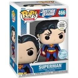 Funko POP! Justice League - Superman #66620 - Spielfiguren: Originalverpackte Funko Pop Miniatur von Superman, ca. 9cm groß, perfekt für Sammler und Fans der Justice League.