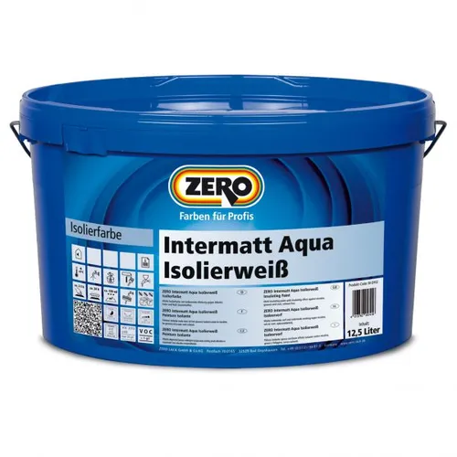 Zero Intermatt Aqua Isolierweiß Wandfarbe von Zero