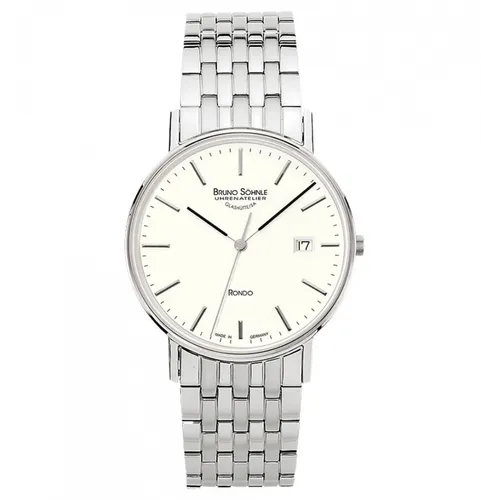 Bruno Söhnle Glashütte Herrenuhr 17-13105-242 - Elegante Business Uhr mit Datum - Armbanduhren für Herren, stilvolle Rondo-Design mit Datumsanzeige, perfekt für geschäftliche Anlässe.