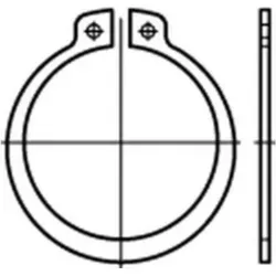 Sicherungsringe DIN 471 FederSt. 45x1,75 flZn (100 Stück) - Sonstige Elektroinstallationsartikel, hochwertige Federstahl-Sicherungsringe für Wellen, zinklamellenbeschichtet und in einer praktischen Verpackung mit 100 Stück.
