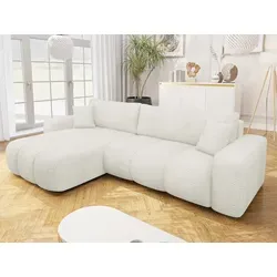 MIRJAN24 Ecksofa Fetrinu Maxi Boucle mit Schlaffunktion