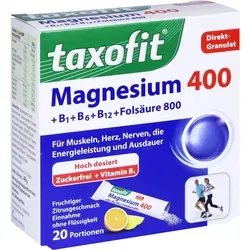 Taxofit Magnesium 400+ B1+ B6+ B12+ Folsäure 800 20 ST