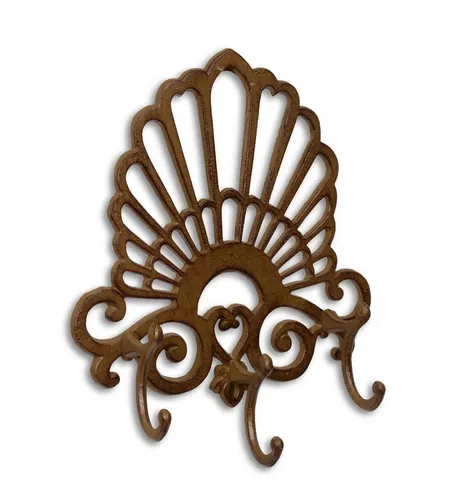 Aubaho Dekoobjekt Kleiderhaken aus Gusseisen im Retro Design - Stilvolle Kleiderhaken im charmanten Retro-Design aus robustem Gusseisen, perfekt für Flur, Schlafzimmer oder Badezimmer. Setzen Sie nostalgische Akzente in Ihrem Zuhause!