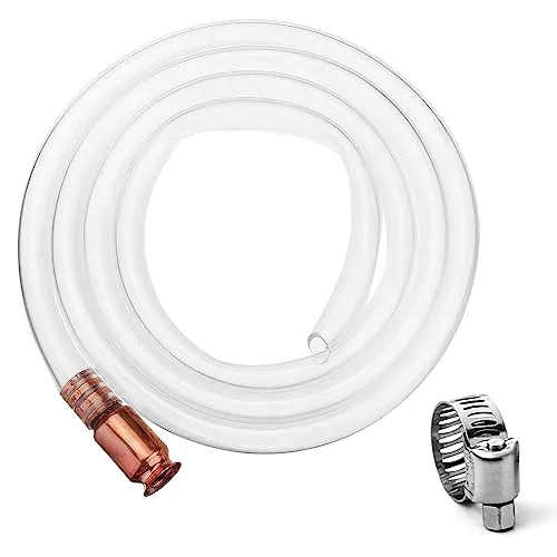 CONNECTION 2.5 M Pumpschlauch Schüttelschlauch benzin Selbstansaugend Siphon Pumpe Schüttelpumpe benzin Siphonpumpe Handpumpe Schlauchpumpe zum Umfüllen für Öl Kraftstoff Wasser Transfer Pumpe
