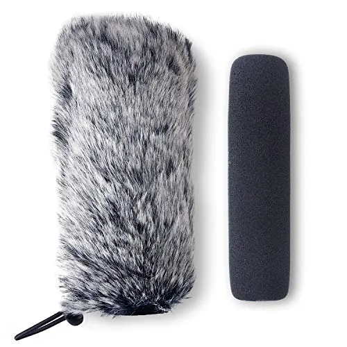 YOUSHARES VideoMic Go Schaumstoff Windschutz & Windschutzscheibe Muff - Rode GO Mic Kamera Mikrofon, Indoor Outdoor Microphone Wind Filter Muff (2 Pack)