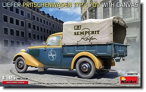 MiniArt 1:35 - Liefer Typ170V Pritschenwagen mit Leinwand