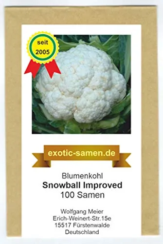 Blumenkohl – Schneeball - Snowball Y Improved - alte, samenfeste Sorte - ca. 100 Samen