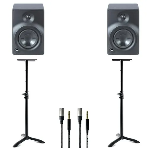 Fame Orbital 208S - Stand Set - Professioneller Nahfeldmonitor für Recording, Mixing und Mastering mit kraftvollem 8