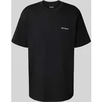 Carhartt Work In Progress T-Shirt mit Label-Stitching in Black, Größe XL