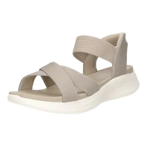 Skechers Ultra Flex 3.0 Sandal Never Better Grau EU 42 - Bequeme Skechers Ultra Flex 3.0 Sandalen in Grau, ideal für warme Tage. Mit offenem Schnitt und praktischem Schnellschnürsystem bieten sie hervorragende Belüftung und modernen Stil für jeden Freizeitlook.