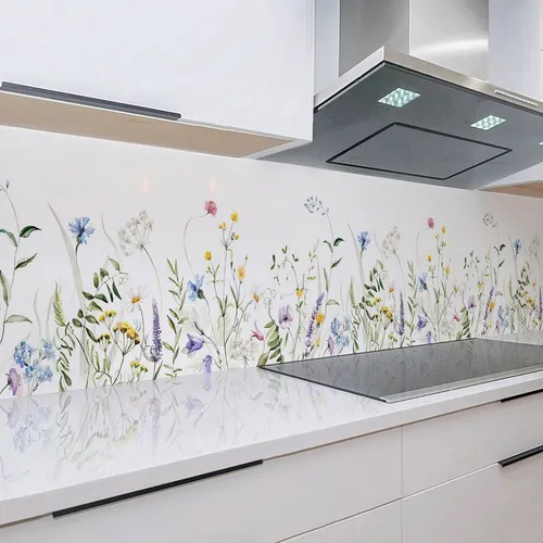 Rodnik Küchenrückwand Monolith Deluxe - Sommerblumen 60x200 cm - Spritzschutz aus robuster ABS-Kunststoffplatte, direkt bedruckt für Langlebigkeit und einfache Pflege. Ideal für moderne Küchen, kratzfest und wasserbeständig.