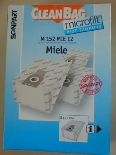 CleanBag Staubsaugerbeutel M152MIE12 für Miele Typ J