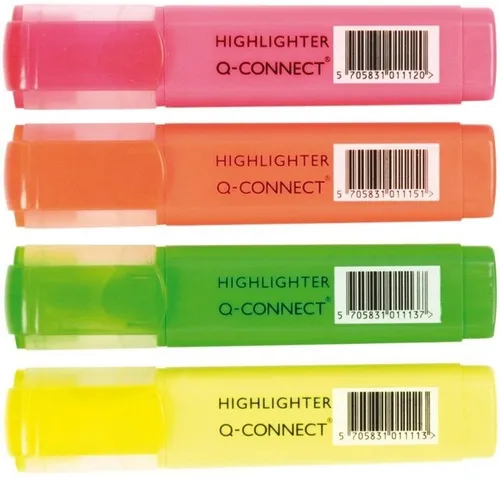 Connect Marker Textmarker Keilspitze 2-5 mm VE=4 Stück sortiert