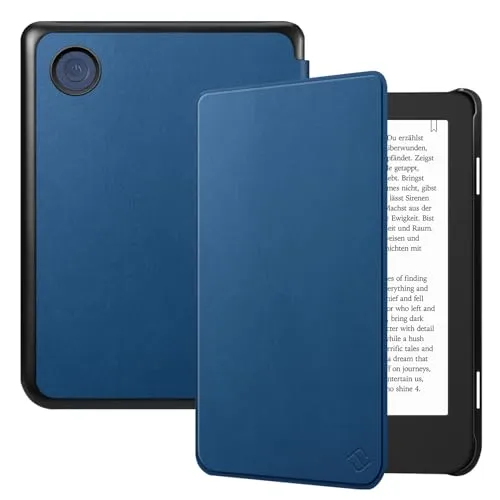 Fintie Hülle für Tolino Shine Color/Shine 5(2024)/Shine 4(2022) & Kobo Clara Colour/Clara BW(2024)/Clara 2E(2022) eReader - Ultradünn Hülle mit Auto Schlaf/Wach und Magnetverschluss, Blau