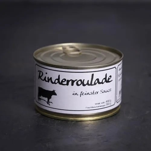 Rinderroulade in feinster Sauce – 400g | Zartes Rindfleisch traditionell gefüllt | Perfekt geschmort & gewürzt | Authentischer Hausmannskost-Geschmack | Qualität & Genuss aus der Schinkendiele