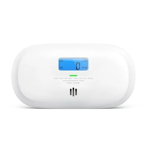 X-Sense Smart CO-Melder ohne Basisstation, XC0C-MR, 1 Stück | TÜV Rheinland zertifiziert; LCD-Anzeige; für WLAN/App ist SBS50 erforderlich; austauschbare Batterie