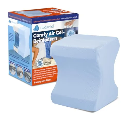 Relax Vital Comfy Air Gel Beinkissen [optimaler Komfort] Kniekissen - Kissen für Seitenschläfer - Beinkissen - Hüftkissen - Knee Pillow - Knie Lagerungskissen