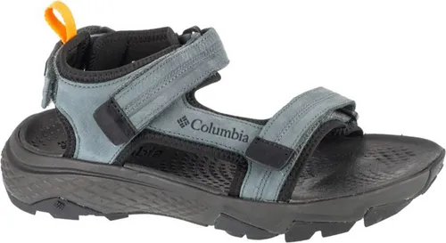 Columbia Herren Peakfreak Rush Sandale LEA - Komfortable Wandersandale in Graphite Mango, Schuhgröße: 43 EU - Wanderschuhe mit leichtem, strapazierfähigem Obermaterial und 3 verstellbaren Klettverschlüssen. Ideal für Trails und entspannte Tage dank außergewöhnlicher Dämpfung und robuster Außensohle.