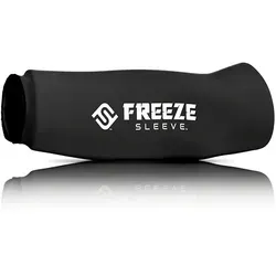 FREEZE SLEEVE Kühlbandage mit Wärmefunktion - Schwarz (L) - Medizinisches Hilfsmittel für Gelenkschmerzen, bietet 360° Kälte- und Wärmebehandlung, ideal bei Tennisarm und Knieschmerzen, ermöglicht volle Bewegungsfreiheit.