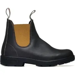 Blundstone Original 500 Series BLU1919-200 Chelseaboots Brown Mustard - Wanderschuhe mit Premium Glattleder, robusten TPU-Sohlen und komfortabler XRD® Technologie für besten Tragekomfort. Die senfgelben Elastik-Einsätze setzen einen stylischen Akzent.