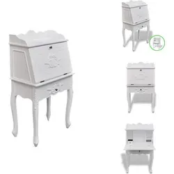 Eleganter Sekretär aus Holz im französischen Landhaus-Stil