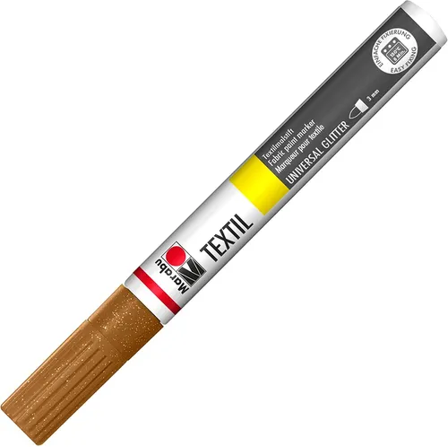 Marabu Textilmarker Textil Painter Glitter glitter-braun