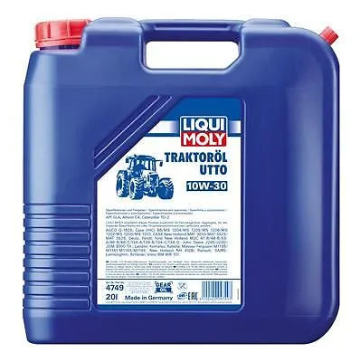 Liqui Moly Getriebeöl Traktoröl UTTO 10W-30 4749 - Hochwertiges Motoröl für Traktoren, bietet hervorragenden Schutz und Leistung bei extremen Bedingungen.