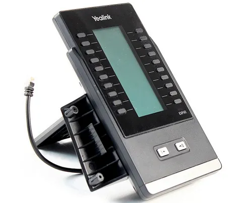 Yealink EXP40 Tastaturerweiterung für SIP-T46 & SIP-T48 Telefone - Erweiterungsmodul für Festnetztelefone, bietet zusätzliche Tasten für effiziente Anrufverwaltung und ist ideal für vieltelefonierende Büros.