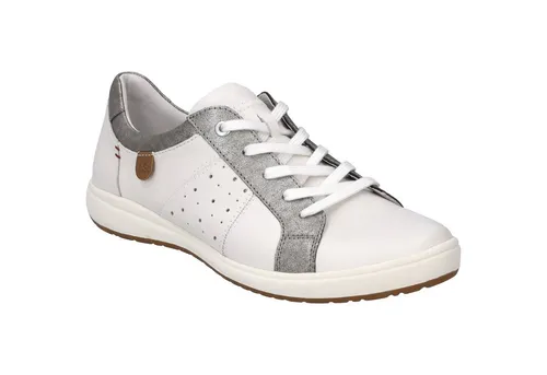 JOSEF SEIBEL Caren 38 - Damen Sneaker in Grau mit austauschbarem Fußbett - Sneaker für Damen aus robustem Leder mit komfortabler Schnürung und strapazierfähiger Strobel-Fertigung. Ideal für normale Füße, perfekt für leichte Freizeitaktivitäten.