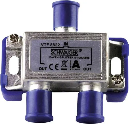 Schwaiger VTF8822 Kabel-TV Verteiler 2-fach 5 - 1000MHz
