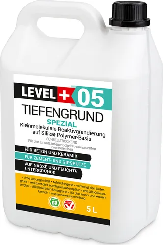 Tiefengrund LF Spezial 5L Wassergläser Grundierung Tiefgrund Wand Boden RM05