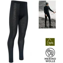 Termozeta Trainingstights Thermowave - Herren Merino dickere WARM Pants Hose, black XXL