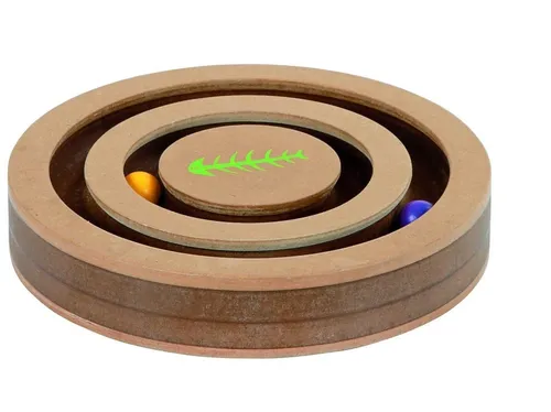 Kerbl Exciting Katzen Denk- und Lernspiel Ø20 x4 cm 2in1 intelligenzspielzeug B6
