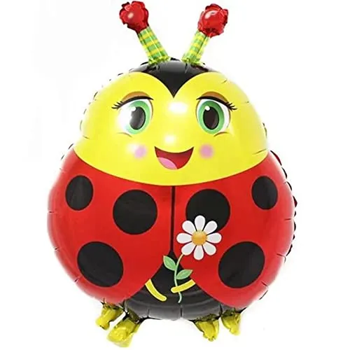 DIWULI Marienkäfer Luftballon in rot von DIWULI