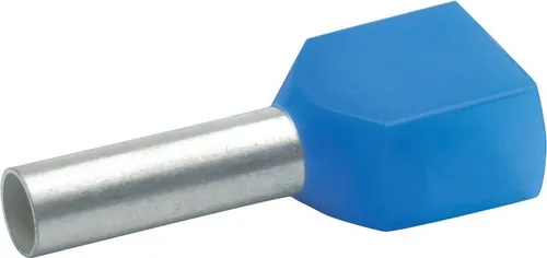 Klauke 873/10 Zwillings-Aderendhülse 2x2,5mm² isoliert blau 100 Stück